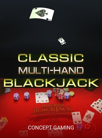 Classic Multi-Hand Blackjack (Red)